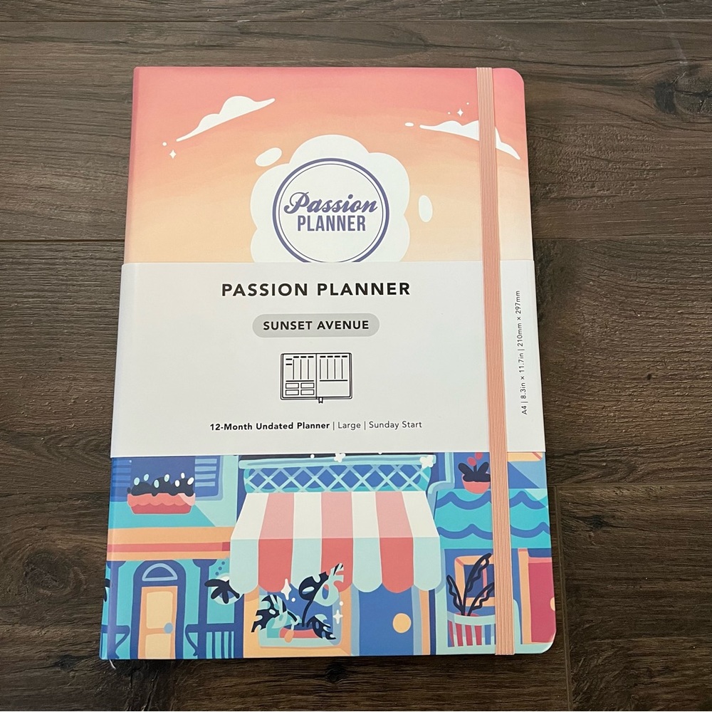 Passion Planner Sunset Avenue - Hardcover